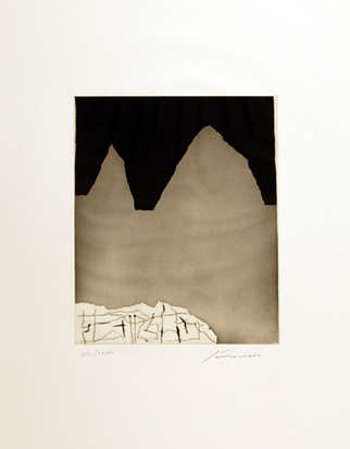 Senza titolo, from "Rime di Veronica Franco lette da Santomaso", 1972/73