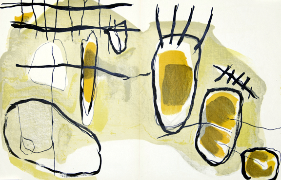 Grafik, 13 sheets from "Derrière le miroir": Míro (4); Calder (2); Kandinsky (1); Braque (1); Fiedler (2); Ubac (2); Tal Coat (1)