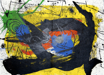 12 sheets from "Derrière le miroir": Míro (4); Calder (2); Kandinsky (1); Riopelle (2); Fiedler (1); Ubac (2)
