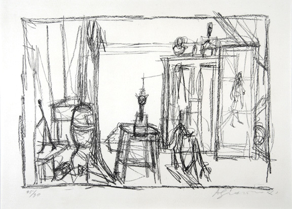 Alberto Giacometti, Dog, Cat, Picture, 1954