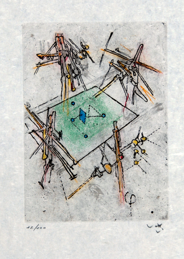 Roberto Matta, Sheet from "Droites Libérées", 1971