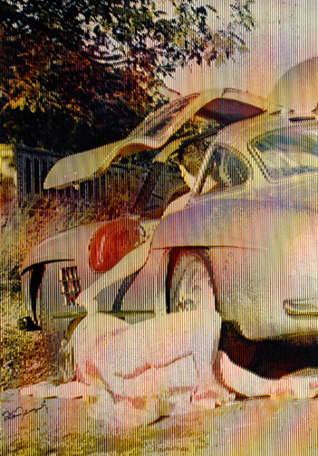 Alain Jacquet, Nu et voiture