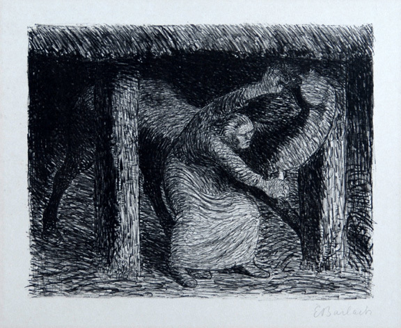 Ernst Barlach, Die Mörderin, from "Der tote Tag", 1912