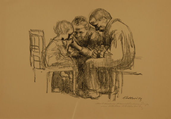 Käthe Kollwitz, Besuch im Kinderkrankenhaus, 1926
