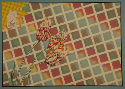 Tulpenschmuck in Schweinchenform;  Kätzchenstelze; Vier Beiträge zur klassischen Schönheit, from "Attersees Schönheit", 1970