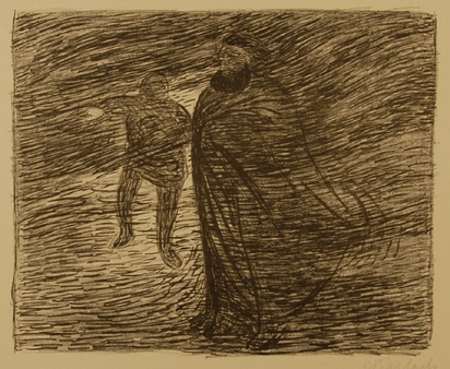 Stürzende Frau, aus "Der tote Tag", 1912