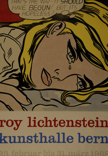 Roy Lichtenstein, Plakat. That's the Way - it Should Have Begun. Kunsthalle Bern, 1968