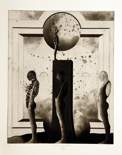 Franz Anatol Wyss, Landschaft mit Ei, 1973