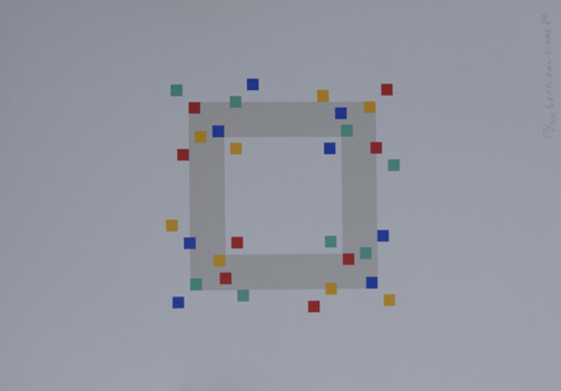 Verena Loewensberg, Portfolio. Vier variationen um ein quadrat, 1980