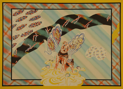 Kätzchenstelze; Rückenschmuck für Schwäne und Foxel, aus "Attersees Schönheit", 1970