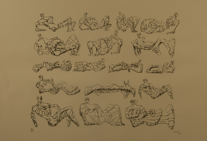 Seventeen Reclining Figures, 1963