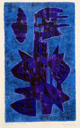 Composition bleue, 1956
