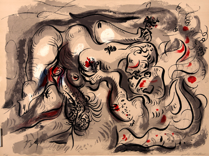 Composition from "Terre érotique", 1974