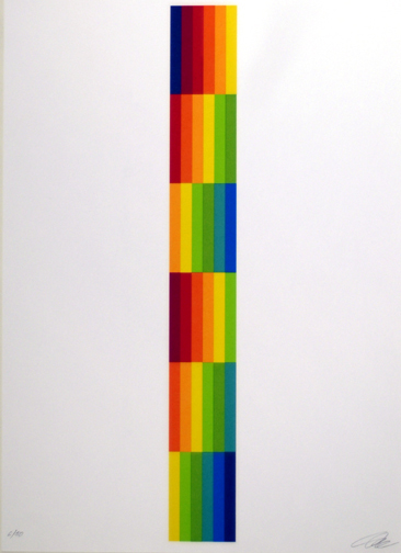 Richard Paul Lohse, Portfolio. Vier vertikale serielle Strukturen, 1980