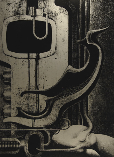 HR Giger, Sheet from "Biomechanoiden", 1969