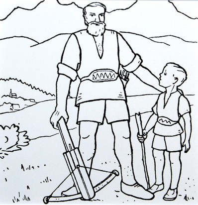 Lexikonzeichnung Wilhelm Tell, 1996
