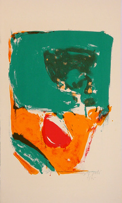 2 Blätter: Polure Blau, 1965; Komposition, um 1970