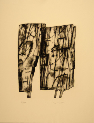 7 sheets from "Hochschulmappe St. Gallen, 1967": Z. Kemeny; O. Müller; Coghuf; H. Aeschbacher; I. Valenti; P. Consagra; A. Penalba