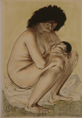 2 Blätter: Schlaf, 1952; Mütterlichkeit, 1951