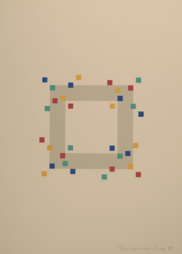 Verena Loewensberg, Portfolio. vier variationen um ein quadrat, 1980