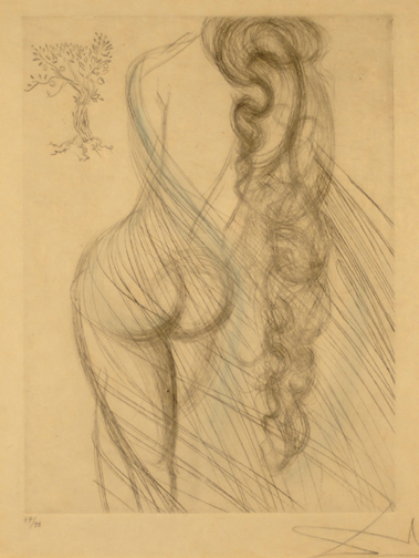 Salvador Dalí, Nu, from "Les Amours de Cassandre", 1968