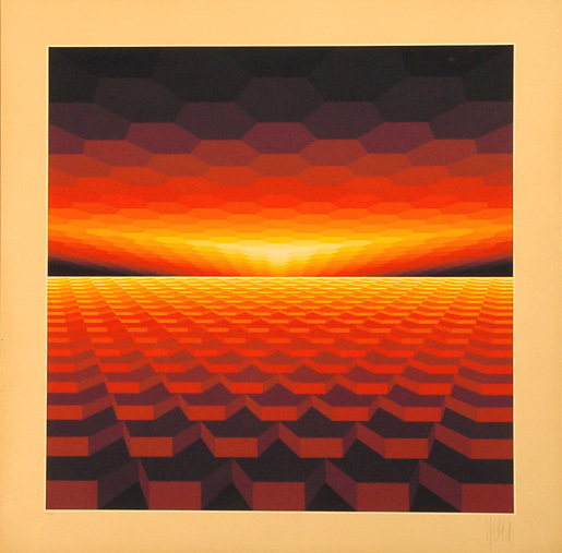 Victor Vasarely, Sunset, 1971