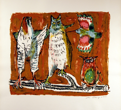 Voliere vor rot, 1962