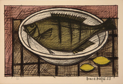 Poisson sur un plat, 1953