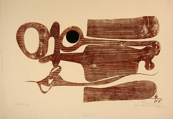 Otto Tschumi, 2 Blätter: St. Sébastien - An Walo Wiemken, 1941; Selbstbildnis, 1958