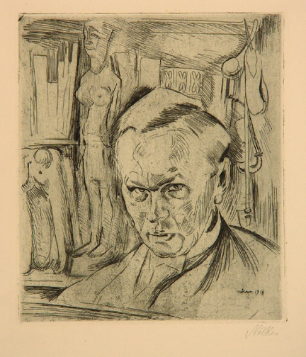 Franz Nölken, Selbstbildnis, 1916