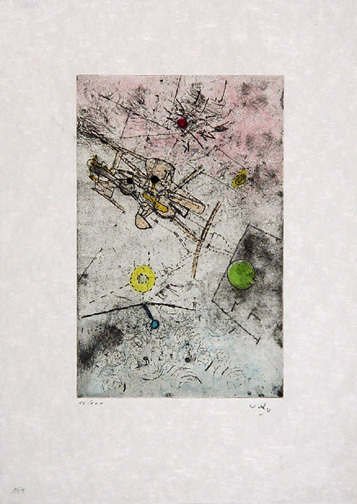 Roberto Matta, Sheet from "Droites Libérées", 1971