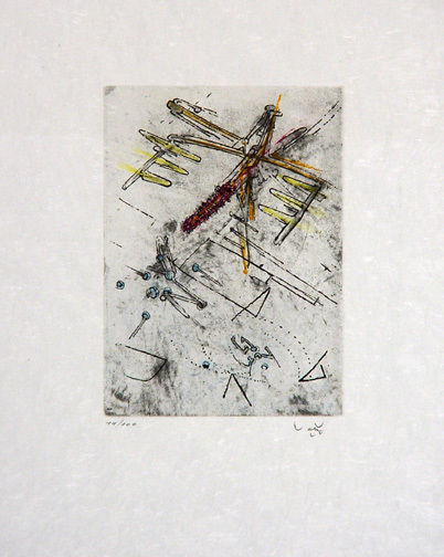 Roberto Matta, Sheet from "Droites Libérées", 1971