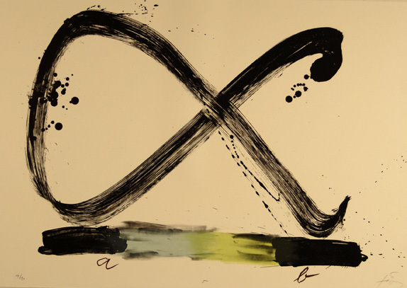Antoni Tàpies, Sheet 5, from"Suite 63 x 90", 1980