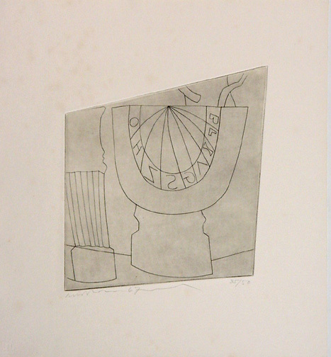 Ben Nicholson, Turkish Sundial, Column and Tree, 1967