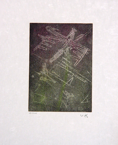 Roberto Matta, Sheet from "Droites Libérées", 1971