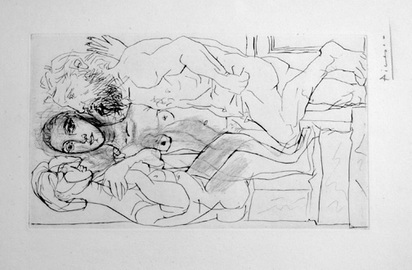 Sculpteur, modèle et sculture assise, 1933, from "La Suite Vollard", 1939