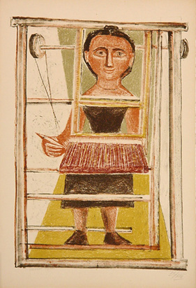 Donna al telaio, 1951