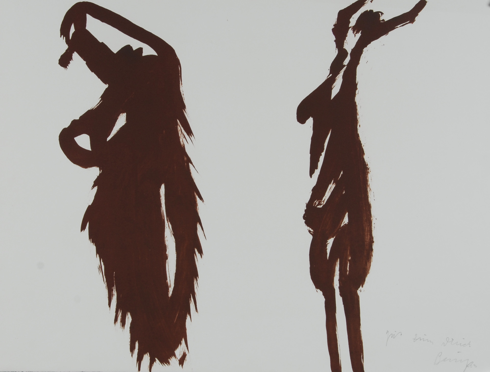 Joseph Beuys, Ohne Titel - Sibirischer Tanz, aus "Fünf Lithografien"