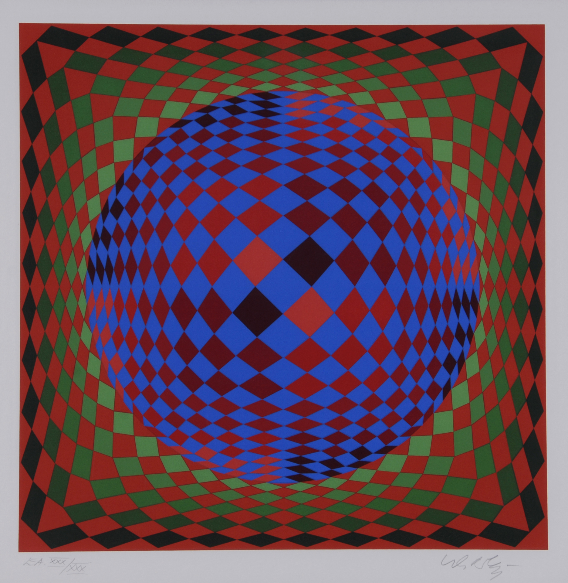 Victor Vasarely, Komposition