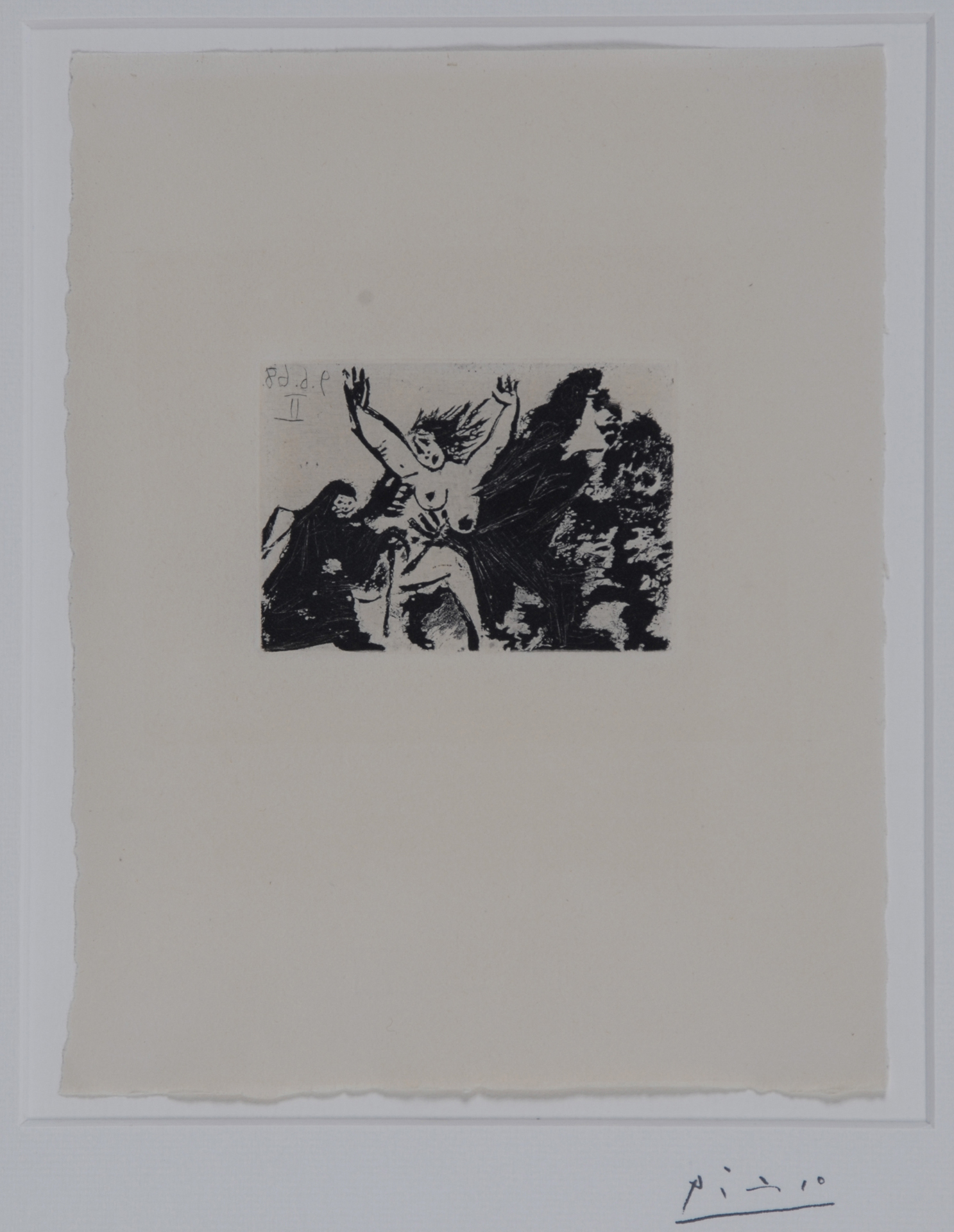 Pablo Picasso, Enlèvement, à pied, avec la Célestine, 1968, from "La Célestine"