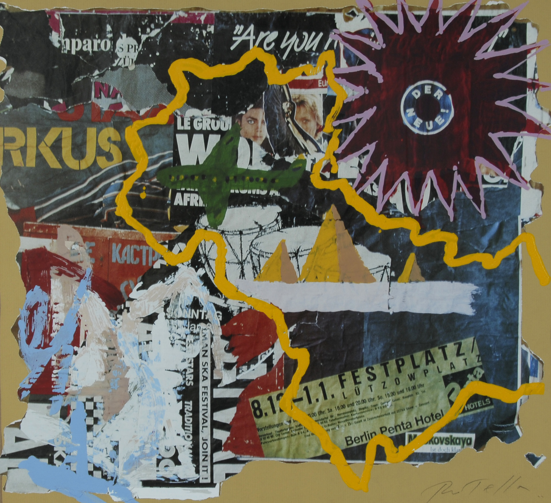 Mimmo Rotella, Berlin
