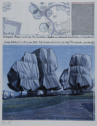 Wrapped Trees - Verhüllte Bäume, Project for the Fondation Beyeler and Berower Park, Riehen