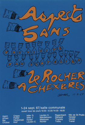 52 Plakate: Arman; G. Baselitz; J. Dubuffet; M. Dumas; H. Frankenthaler; A. Giacometti; M. Schwarz; R. Trockel usw.
