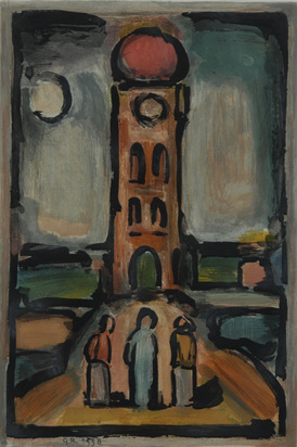 Paysage à la tour, 1938 aus "Les fleurs du mal"