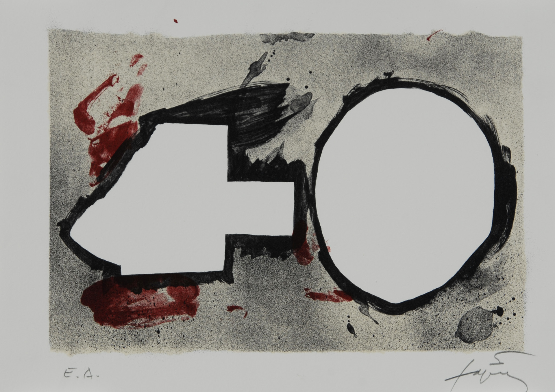 Antoni Tàpies, Untitled, from "Sinnieren über Schmutz"