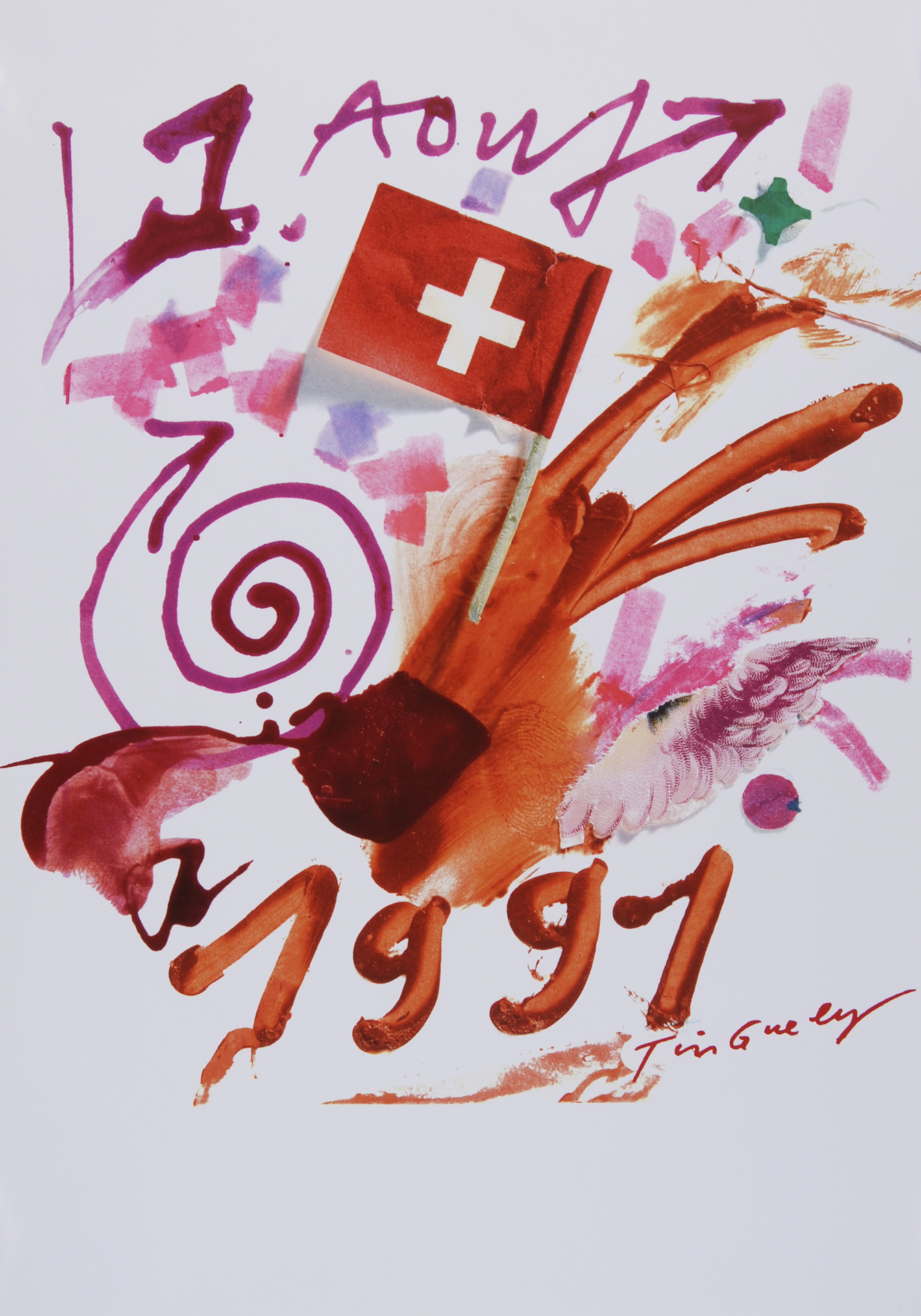 Jean Tinguely, 5 exhibition posters: Berne (2); Moskau; Louisiana; Paris