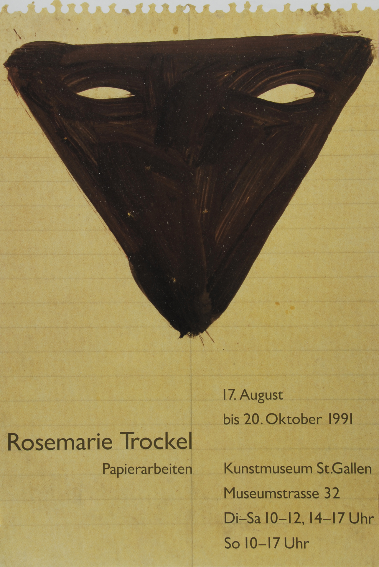 Ausstellungsplakate, 47 Plakate: G. Braque; J. Bartlett; Fischli/Weiss; C. Graeser; R. Graubner; R. Grooms; V. Loewensberg; K. Smith; M. Trockel; H. Wiggli usw.