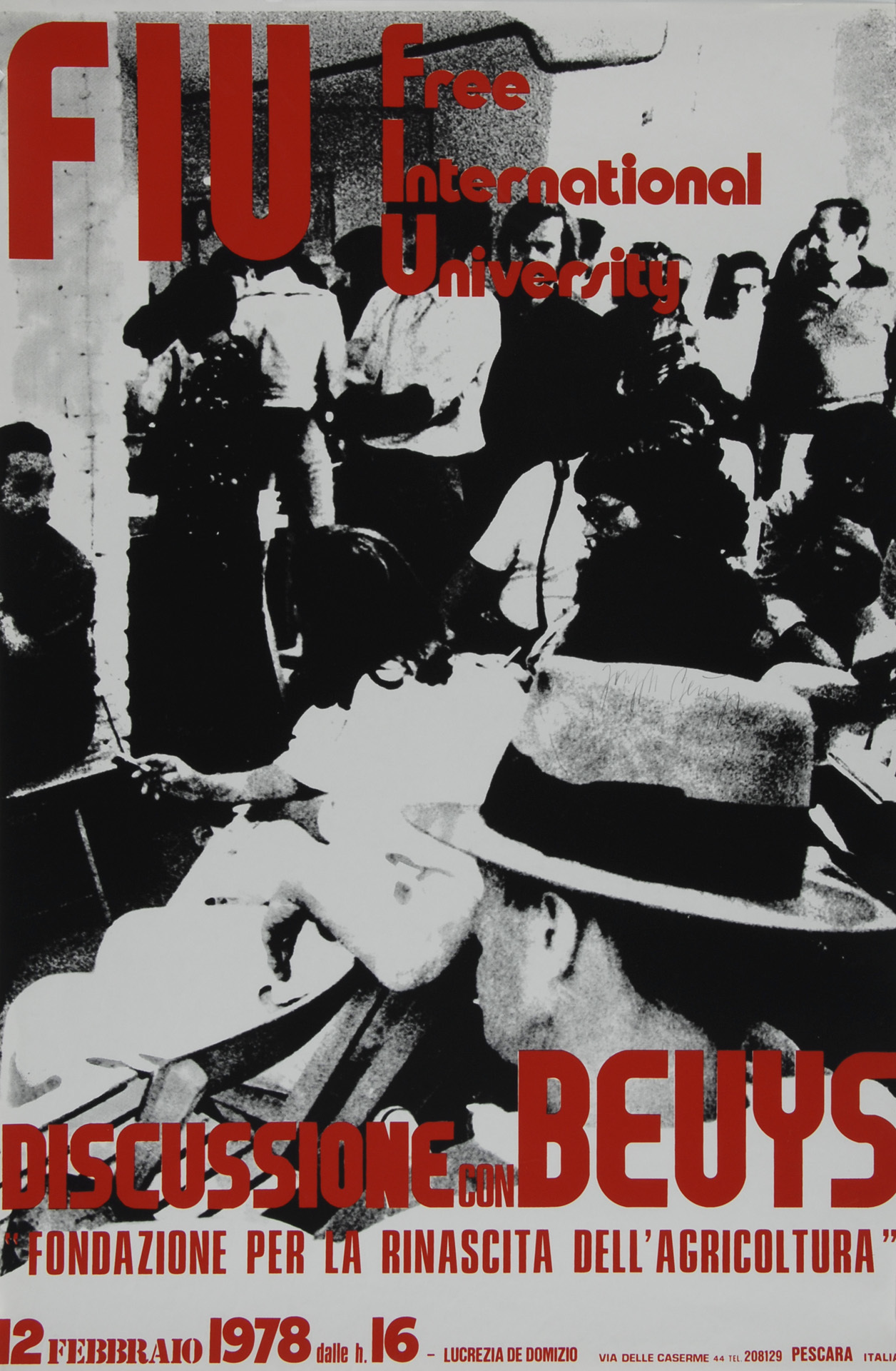 Joseph Beuys, 6 exhibition posters: Museum Modern Art Oxford, 1974 FIU - Fondazione per la rinascita dell'agricultura, 1978; Joseph Beuys, Multiplizierte Kunst, Haus Püschel, 1979; Jospeh Beuys, Multiplizierte Kunst, Ikarus, 1979; Boymans - Van Beuningen, 1980; Galerie Kammer, Hamburg