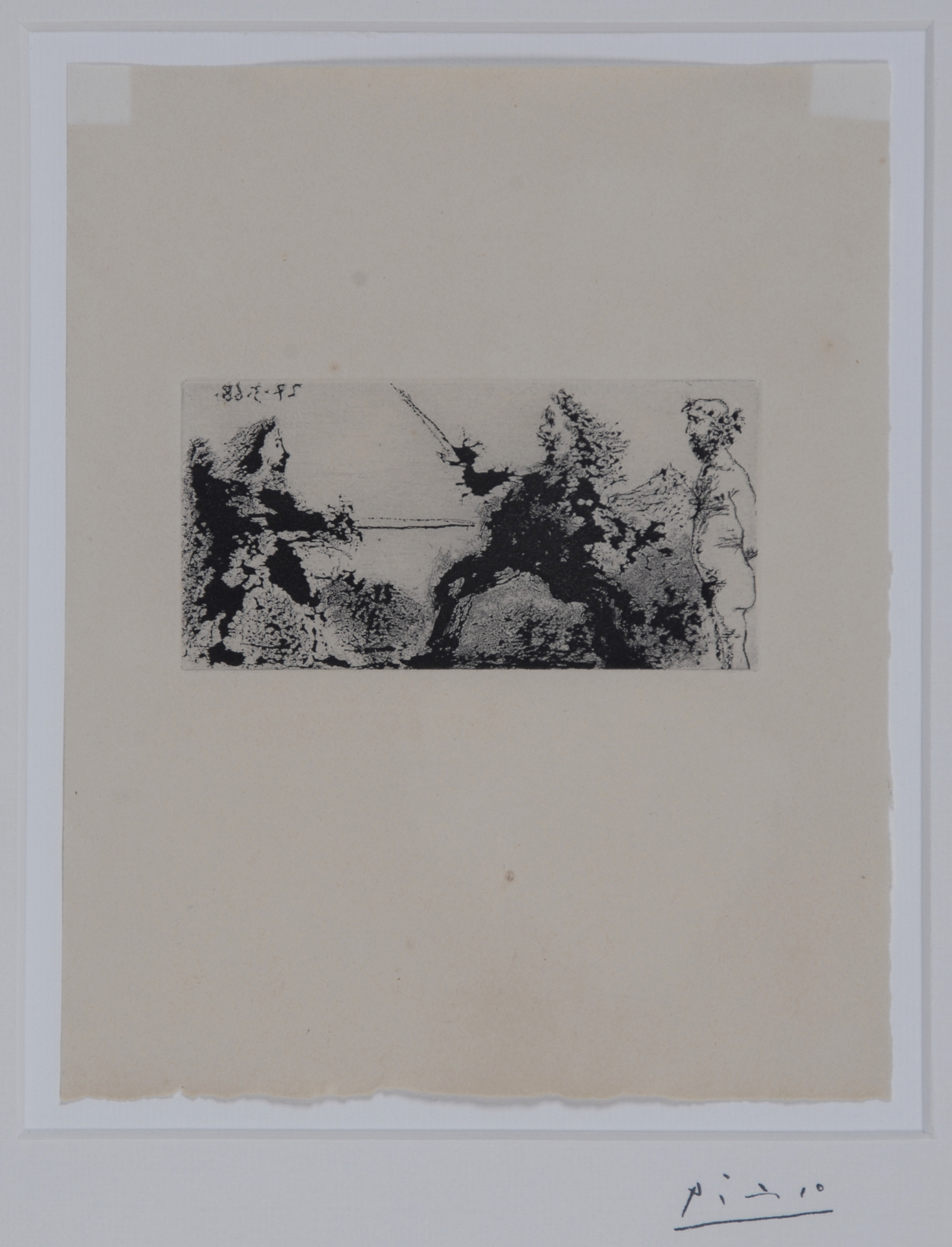 Pablo Picasso, Duel, avec un spectateur nu, 1968, from "La Célestine"