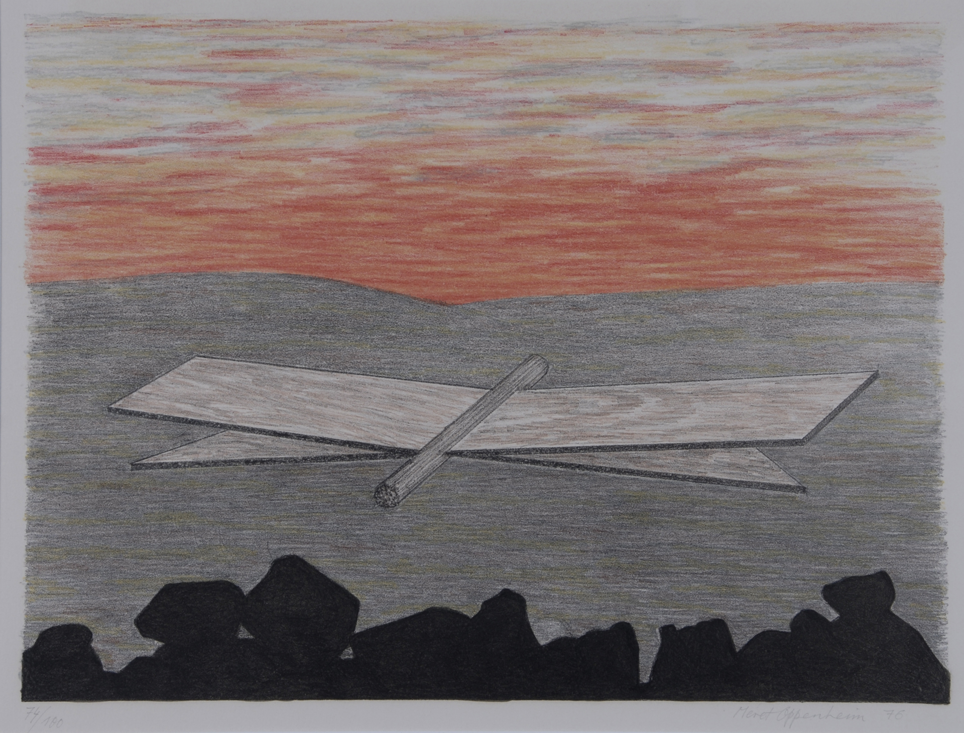 Meret Oppenheim, Der Zypressenschwärmer, aus "Parapapillonneries"